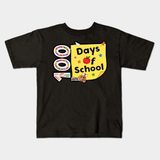 Groovy Art Teacher 100 Days Of School Teachers Students Kids T-Shirt